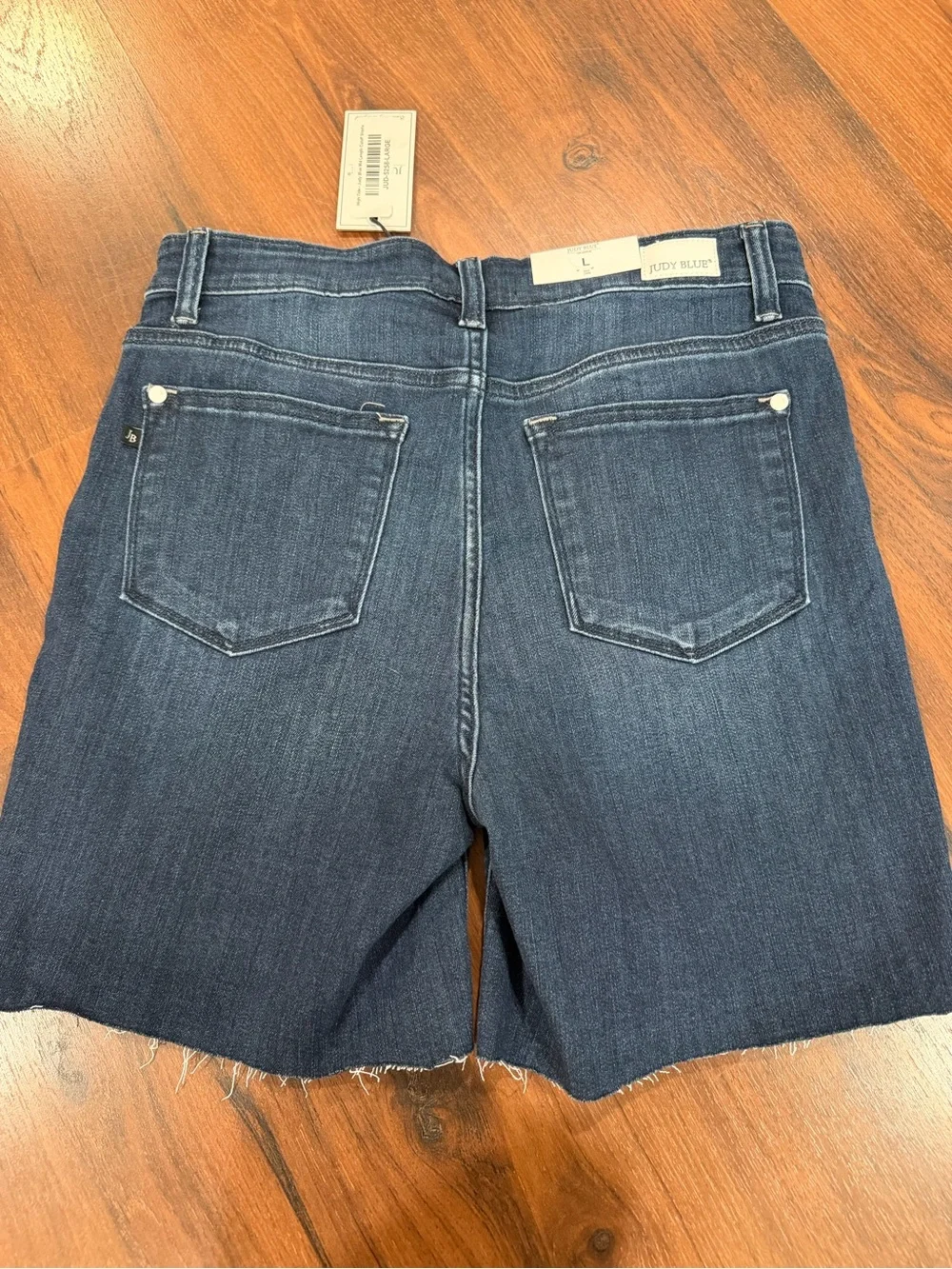NWT JUDY BLUE Mid Rise Cut Off Shorts Women Sz Large